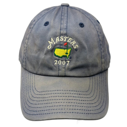 American Needle Masters 2007 Tournament Blue Baseball Cap Hat One Size Slideback