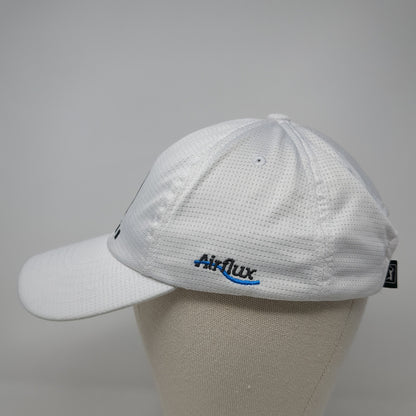 PGA Tour Logo Strapback Hat White One Size Adjustable Solid Outdoor