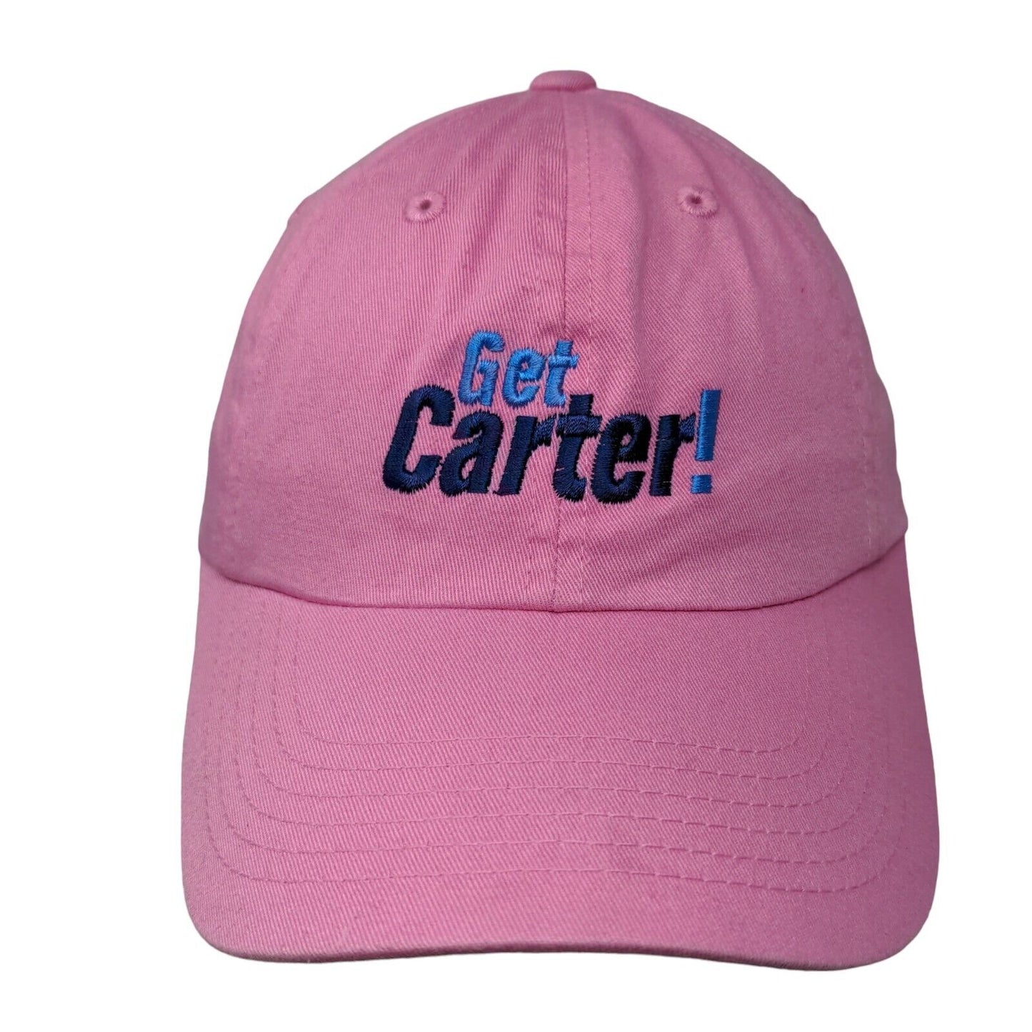 Get Carter Slideback Hat Pink One Size Adjustable Embroidered Port Authority