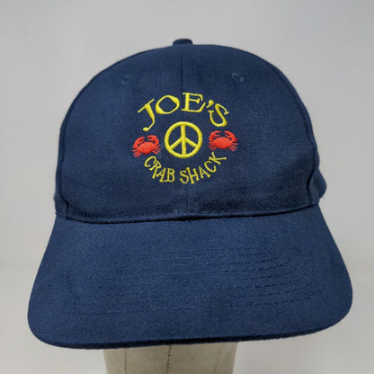 Joe's Crab Shack Men's Slideback Hat Blue OSFA Embroidered Logo Adjustable