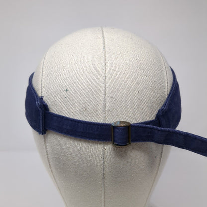 Luna Pier Slideback Sun Visor Hat Blue One Size Adjustable Solid Blank