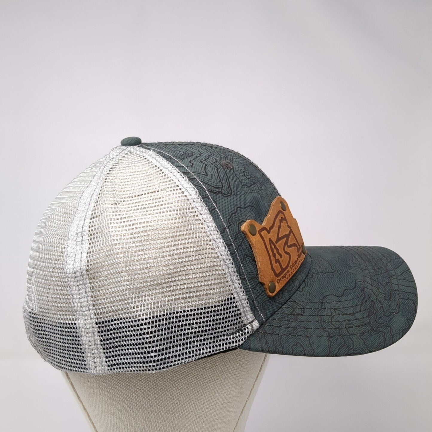 Oregon Farm & Home Snapback Trucker Hat Green OS Adjustable Mesh Back Dri-Duck
