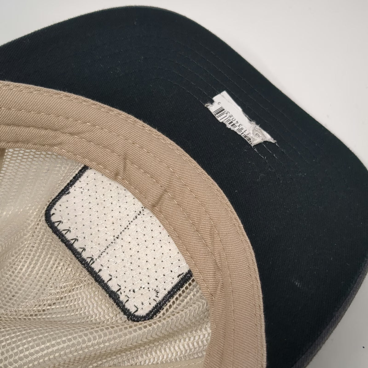 Ditch Witch Trucker Hat Beige Gray One Size Mesh Back Snapback Patch Heavy Duty