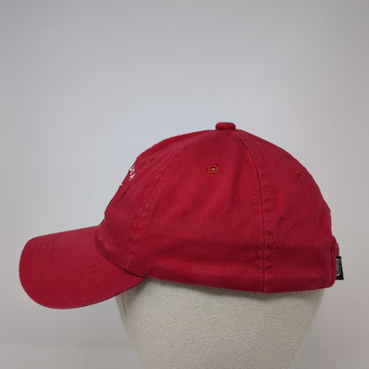 Waikola Hawaii Strapback Hat Red One Size Adjustable Embroidered Ouray Cotton