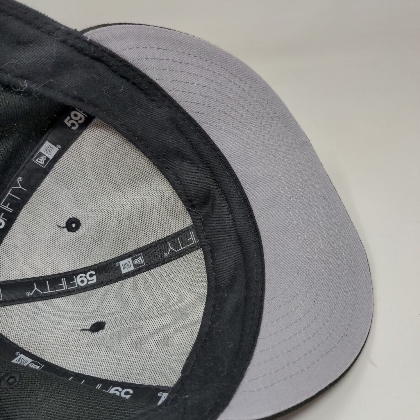 New Era Men's Fitted Hat 59Ffity Black Size 7 5/8 Indianapolis Colts Logo NFL