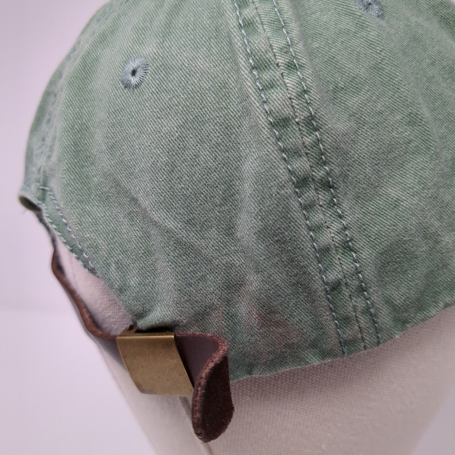 Day Off Slideback Hat Sage Green One Size Adjustable Leather Strap