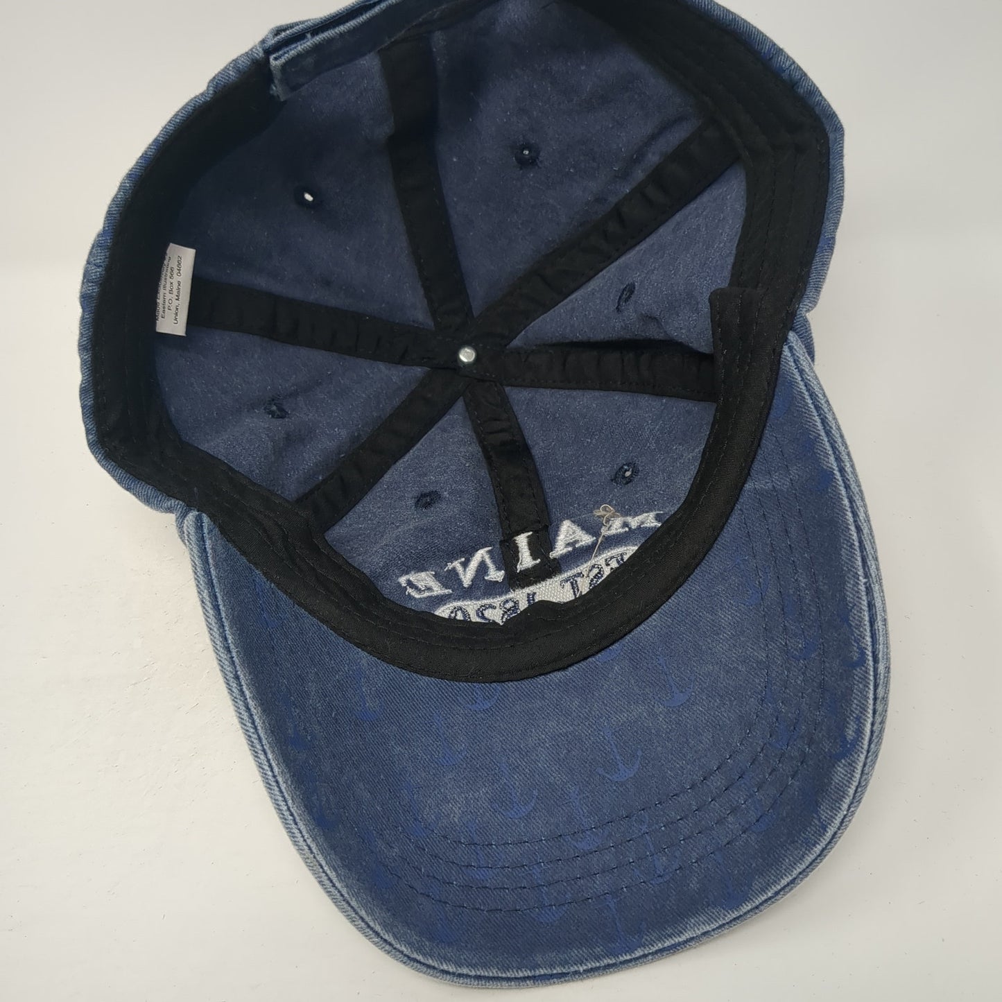 Maine Est. 1820 Vacationland Strapback Baseball Cap Blue One Size Adjustable
