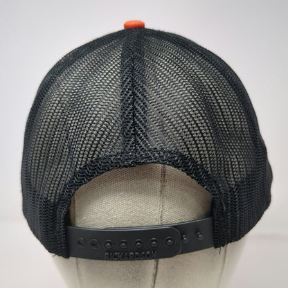 Richardson Trucker Hat Orange Black One Size YHA Youth Hunters Of America 112