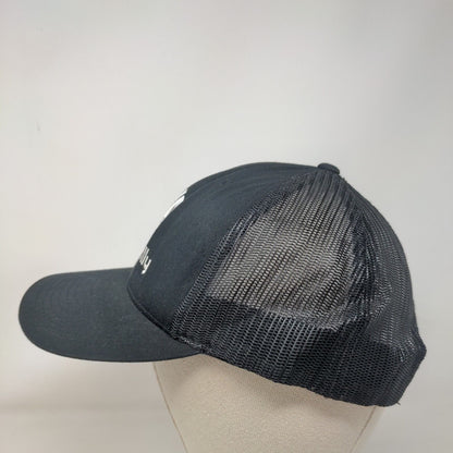 Accountfully Snapback Mesh Back Trucker Hat Black One Size Embroidered