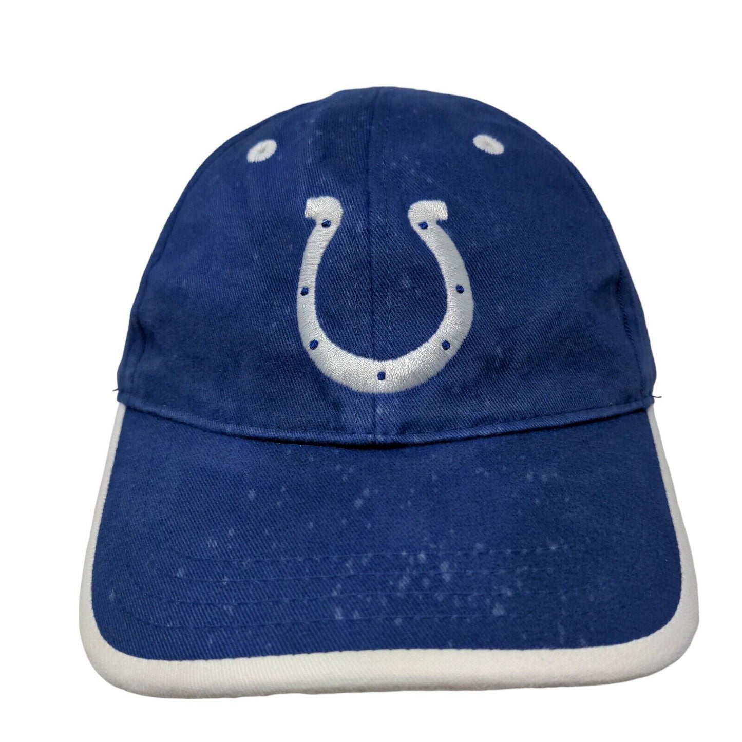 NFL Fan Apparel Mens Strapback Hat Blue OSFA Embroidered Indianapolis Colts Logo