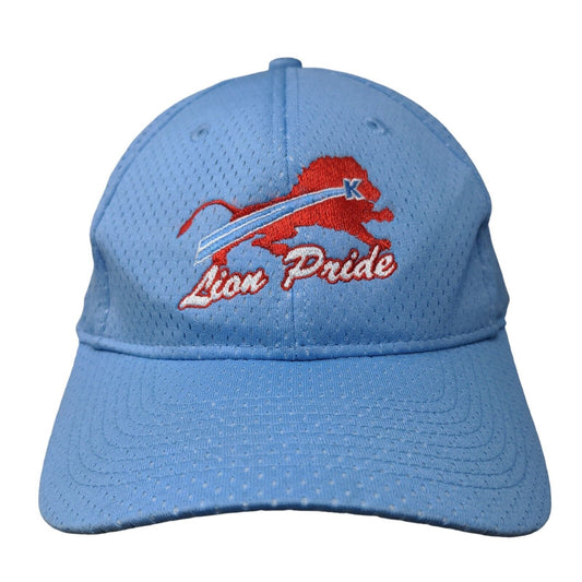 Augusta Men's Strapback Mesh Hat Blue Polyester Embroidered Lion Pride K Logo