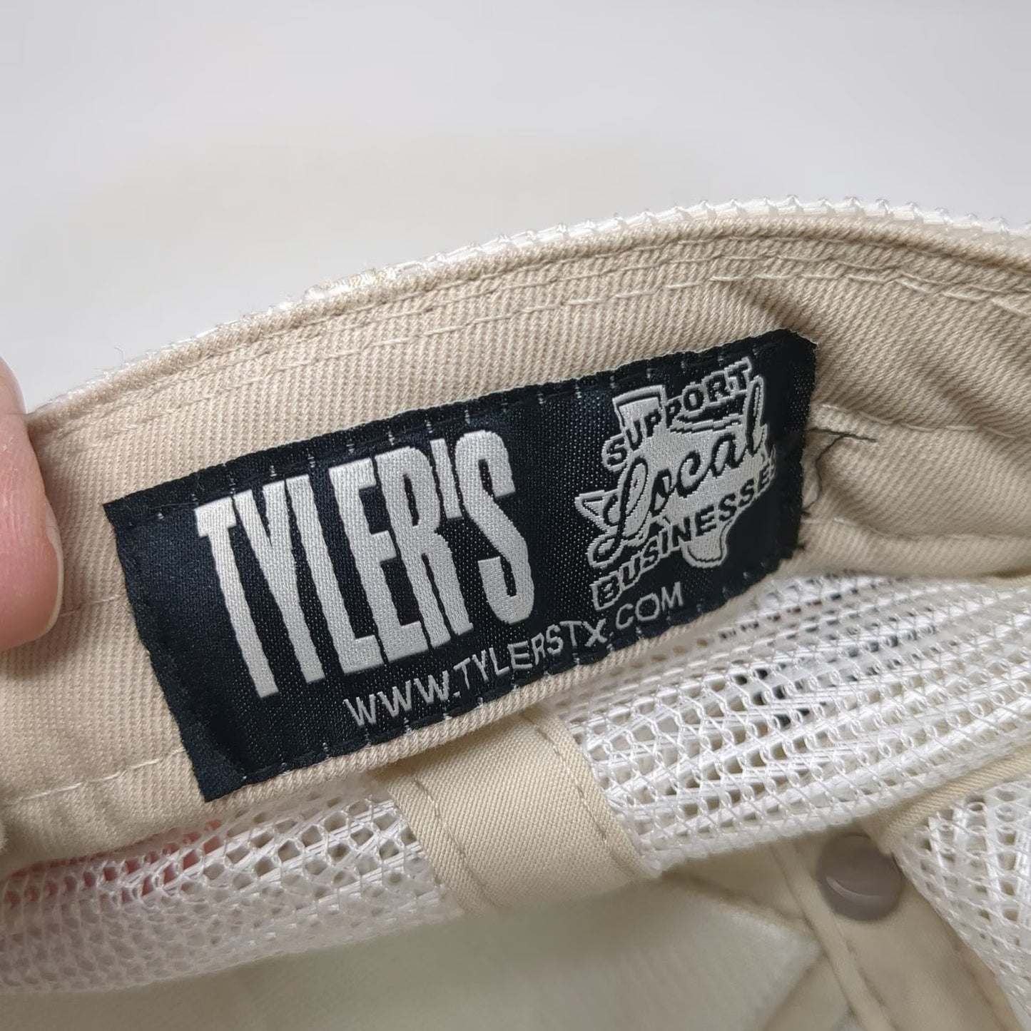 Tyler's Trucker Hat Gray Brown One Size Austin Texas Bison Patch Snapback hat