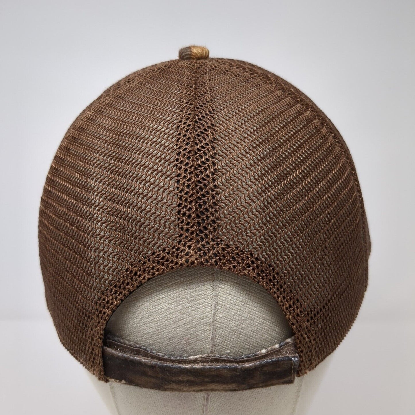 PLATT Strapback Trucker Hat Camouflage One Size Adjustable Mesh Back Polyester