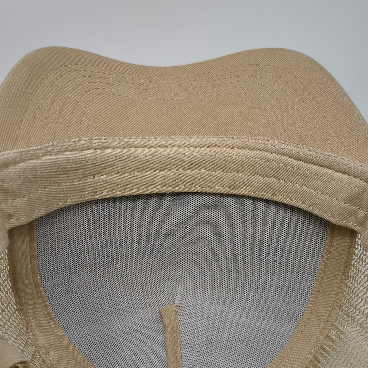FACE FOUNDRIE Trucker Hat Beige One Size Mesh Back I Really Like Your Face