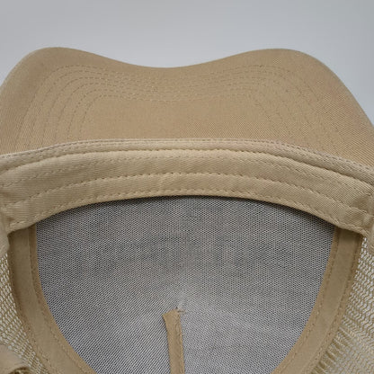 FACE FOUNDRIE Trucker Hat Beige One Size Mesh Back I Really Like Your Face