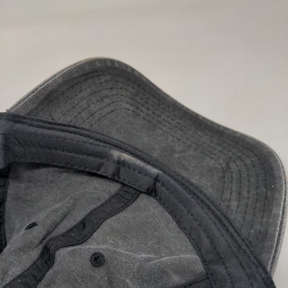 Unbranded Slideback Hat Gray One Size Adjustable Vented Holes 6 Panel Blank