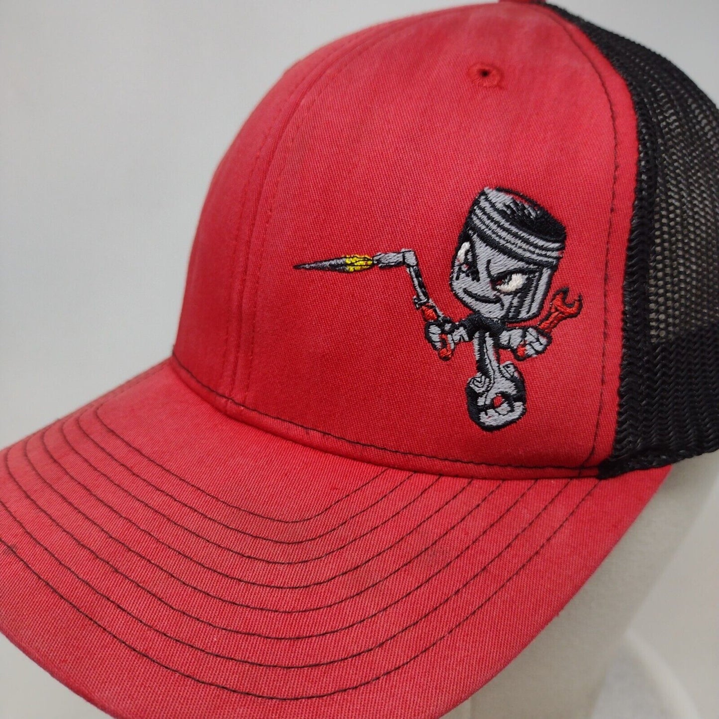 Richardson Snapback Mesh Back Trucker Hat Multi One Size Colorblock