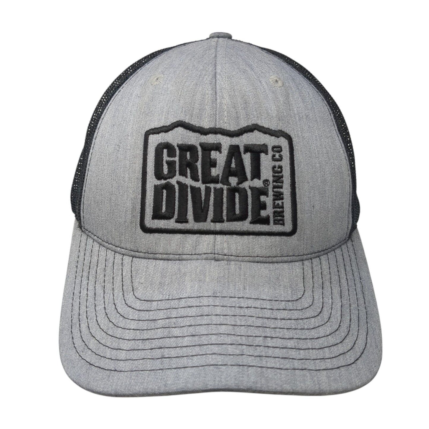 Great Divide Brewing Co Snapback Trucker Hat Gray One Size Mesh Back