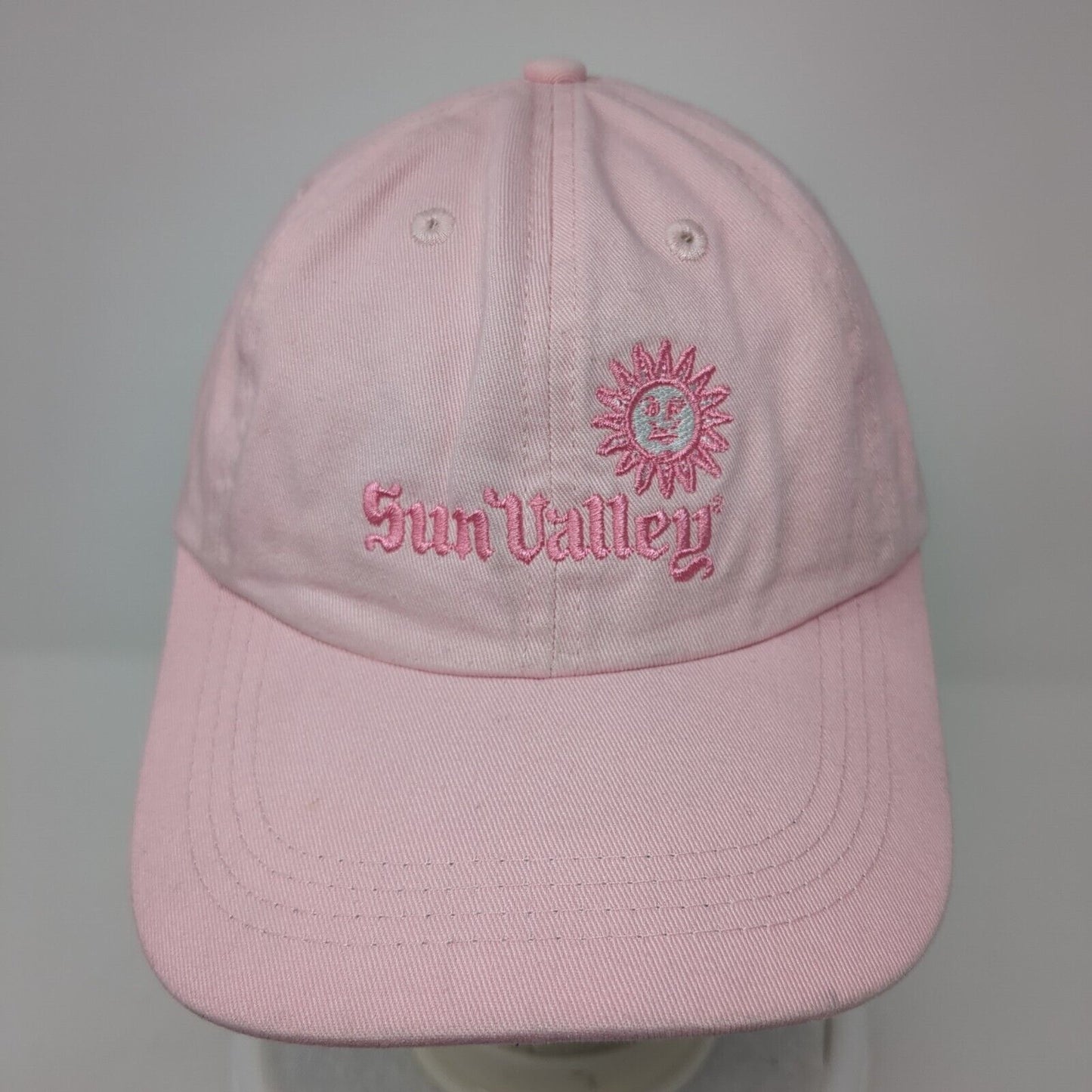 Sun Valley Slideback Hat Pink One Size Adjustable Embroidered Gear For Sports