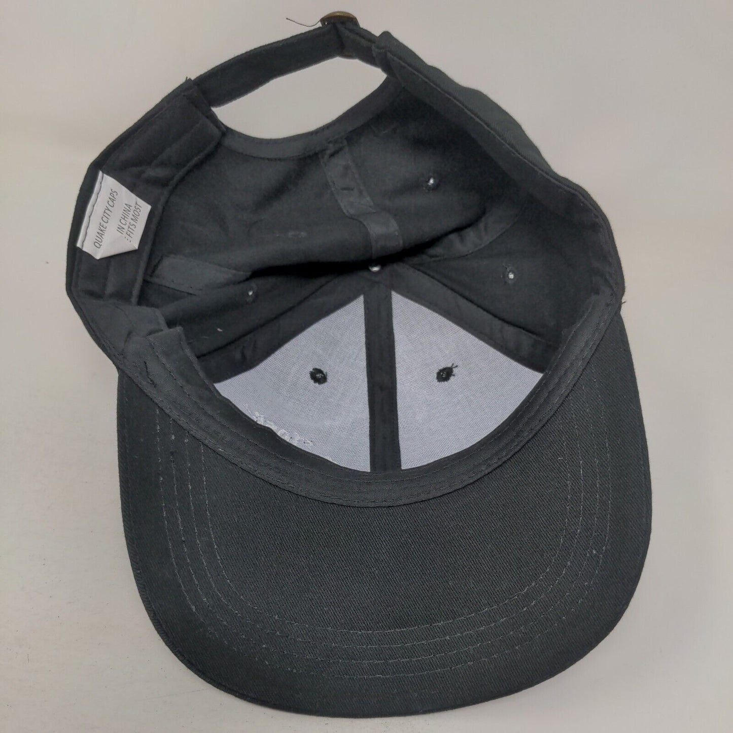 Jose Cuervo Slideback Hat Black OSFM Adjustable Embroidered Quake City Caps