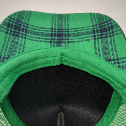 Leaf Clover Snapback Trucker Hat Green One Size Adjustable Mesh Back 6 Panel