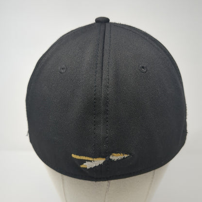 Letter A Logo Fitted Hat Black Small Embroidered The Game Colorblock