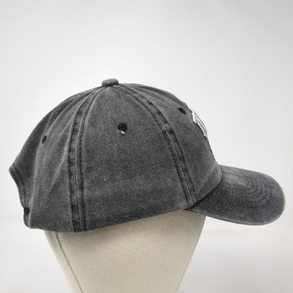 USA American Flag Baseball Cap Gray One Size Slideback Embroidered Cotton Hat