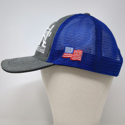 360 Apparel Trucker Hat Gray Blue One Size Kenworth Sales Truck Mesh Back