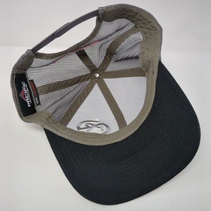 Auto Ranch Snapback Trucker Hat Black OS Adjustable Mesh Back Pacific Headwear