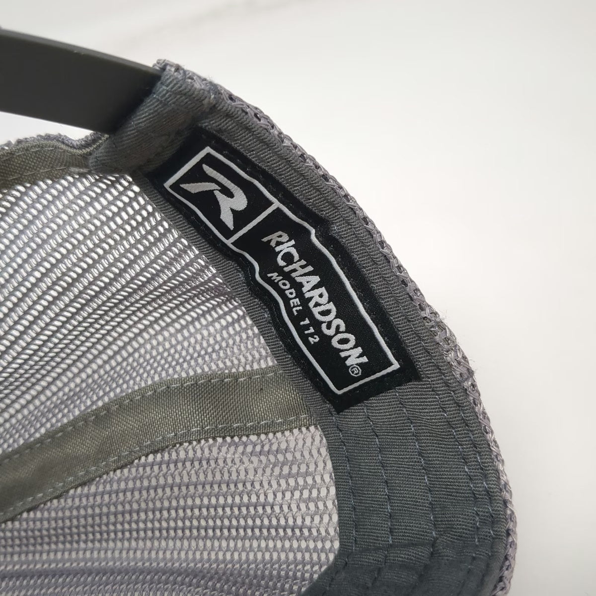 Richardson 112 Trucker Hat Black Gray One Size A&I Distributors Snapback Mesh