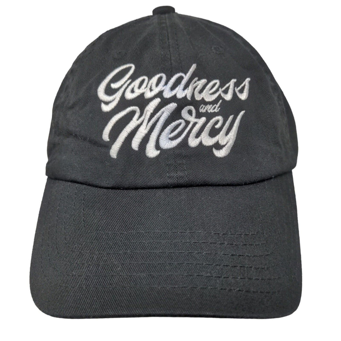 USA Premium Headwear Men's Slideback Hat Black OSFA Goodness & Mercy Logo