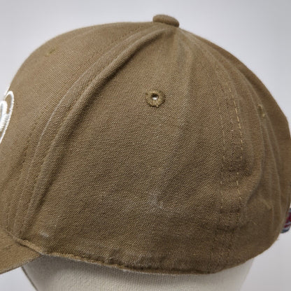 Crop Production Services Strapback Hat Brown OSFA Adjustable Embroidered