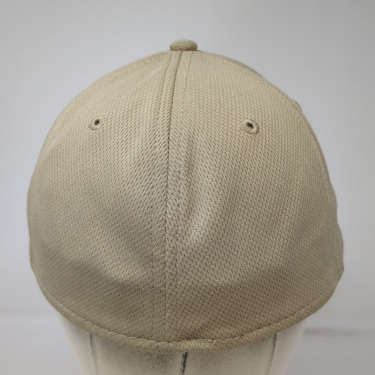 Athletic Works Baseball Cap Beige XL Fitted Performance Mesh Recycled Fabric Hat