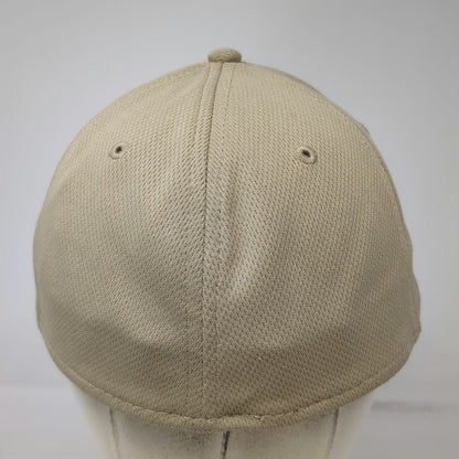 Athletic Works Baseball Cap Beige XL Fitted Performance Mesh Recycled Fabric Hat