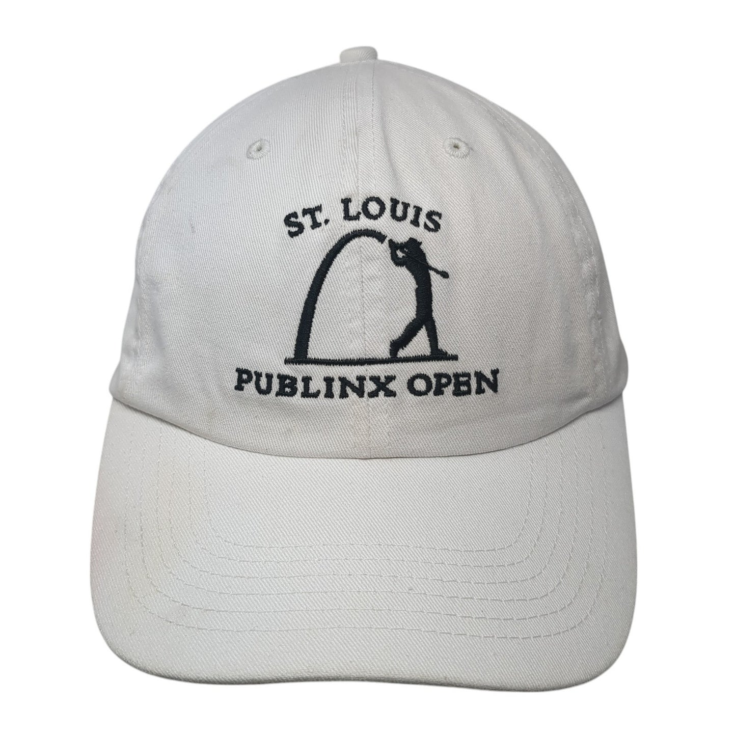 St. Louis Publinx Open Slideback Baseball Cap White One Size Adjustable Imperial