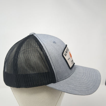 Newport Brewing Company Snapback Trucker Hat Gray One Size Mesh Back