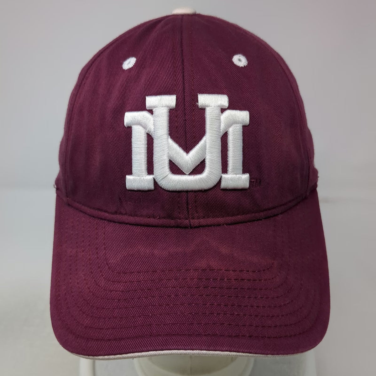 Adidas Montana Grizzlies NCAA Red One Size Cap Strapback Hat Griz UM Logo