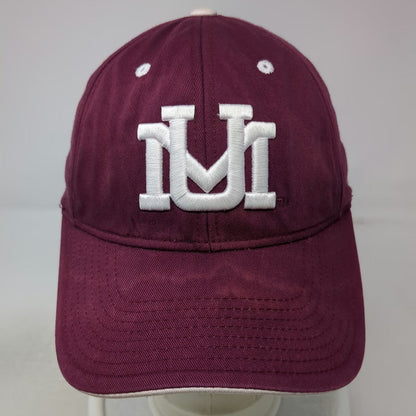 Adidas Montana Grizzlies NCAA Red One Size Cap Strapback Hat Griz UM Logo
