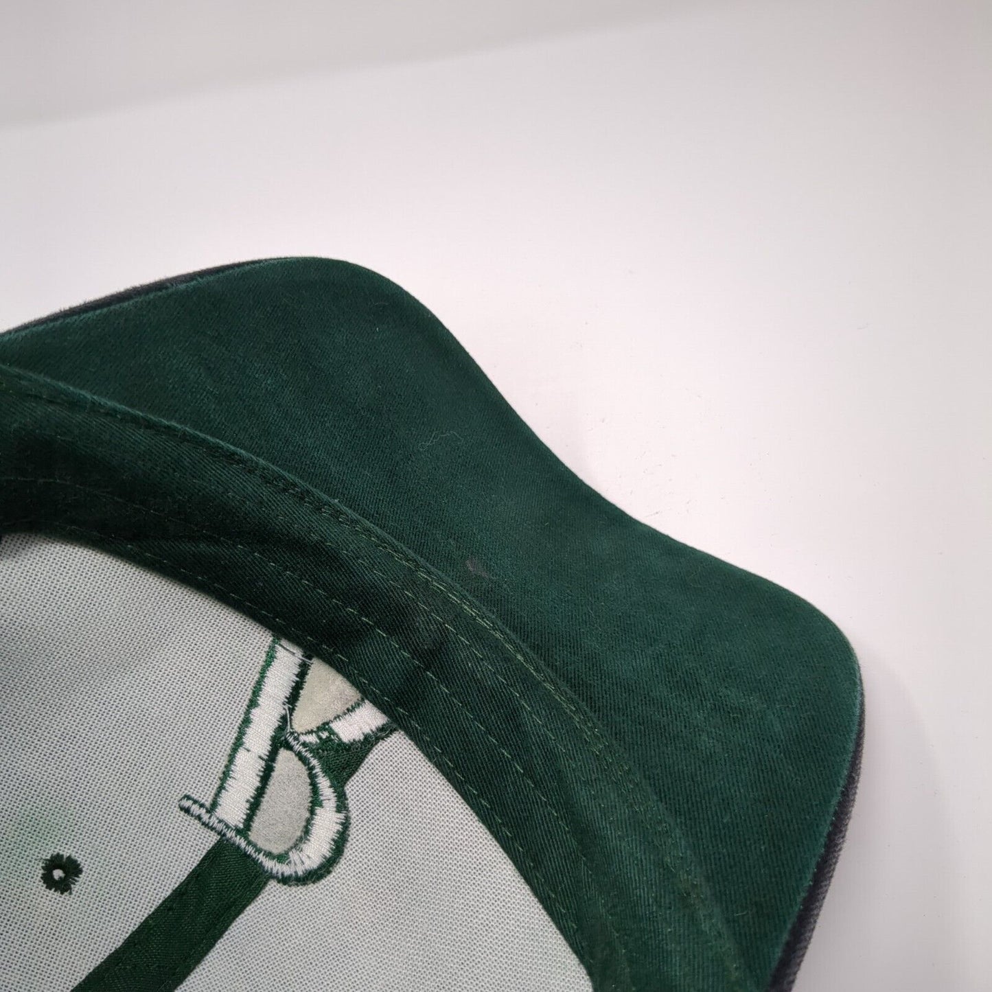 Letter R Slideback Hat Green One Size Adjustable Embroidered Robertson