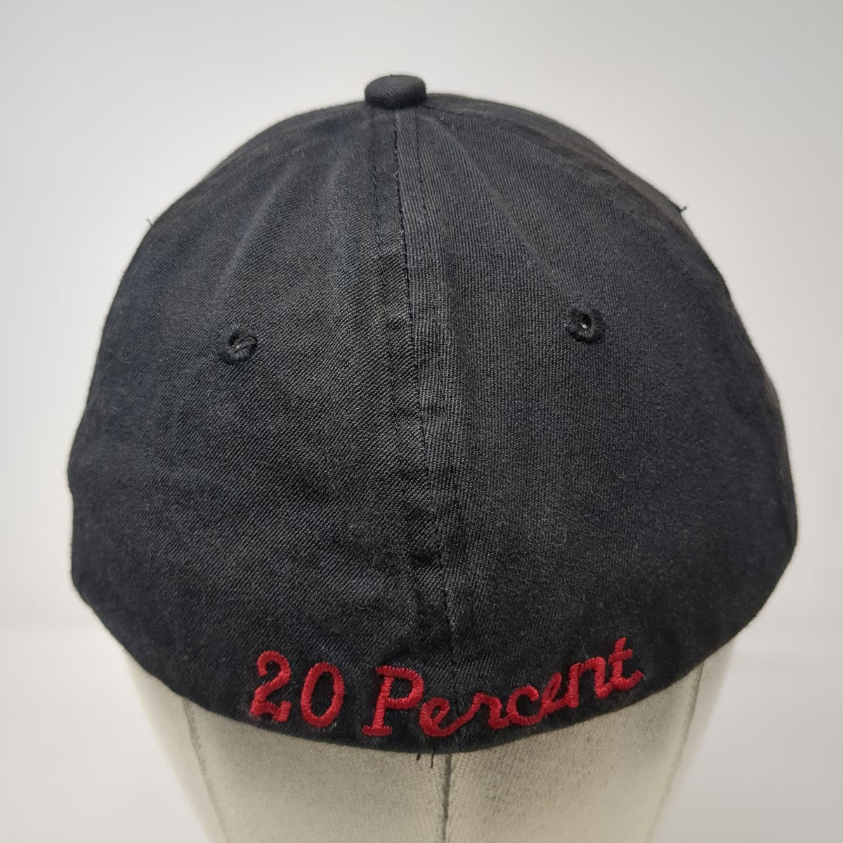 KC Caps Baseball Cap Black M J.E. Industries 20 Percent Stretch Fit Hat Gray