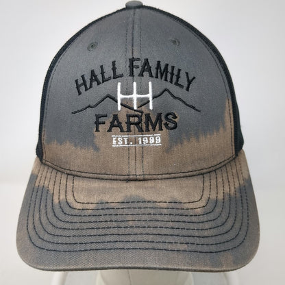 Richardson Trucker Hat Gray One Size Hall Family Farms Graphic Mesh Snapback Hat