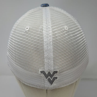 West Virginia Mountaineers NCAA Top of the World Hat Gray Blue OSFM Plaid Mesh