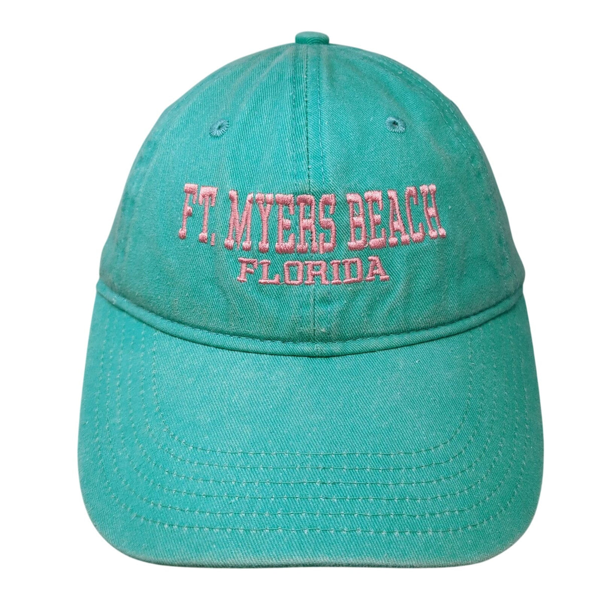 Ben Kaufman Baseball Cap Blue One Size Ft Myers Beach Florida Strapback Hat