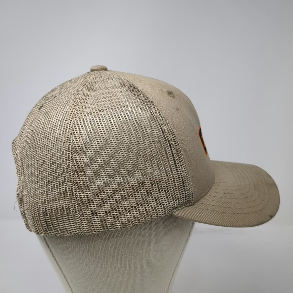 KBETHOS Ditch Witch Logo Trucker Hat Beige One Size Mesh Back Snapback Graphic