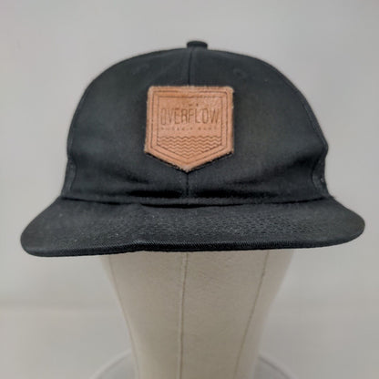 The Overflow Worship Band Snapback Trucker Hat Black One Size Mesh Back