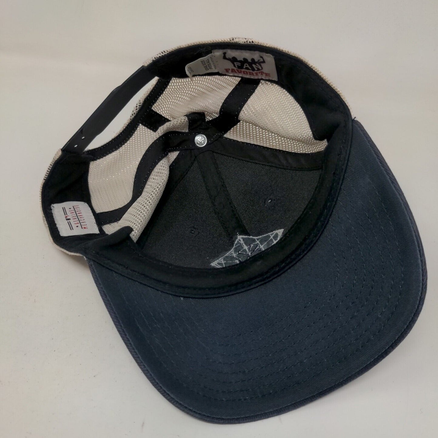 Fan Favorite Men's Snapback Mesh Back Hat Blue OSFA Embroidered New York Yankees