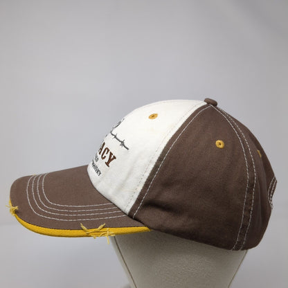 Legacy Blended Canadian Whisky Strapback Hat Brown OS Adjustable Distressed