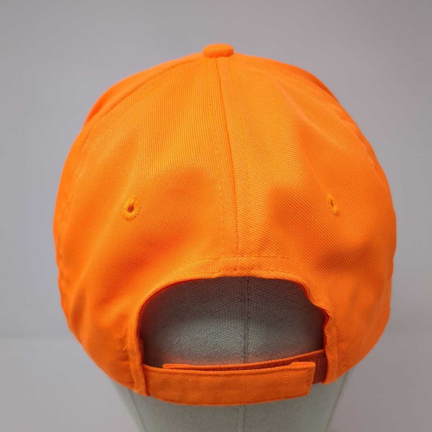 Utah Strapback Hat Orange OSFA Adjustable Graphic Print Vented Holes Polyester