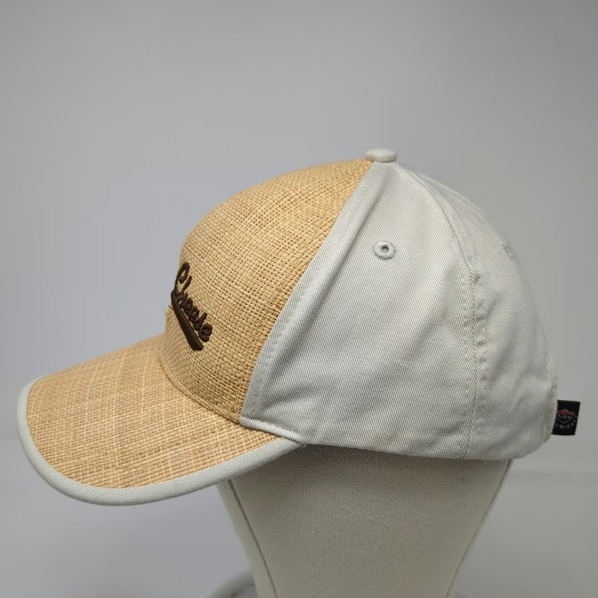 Legendary Headwear Baseball Cap Brown One Size Jerome Cheese Straw CoolMax Hat