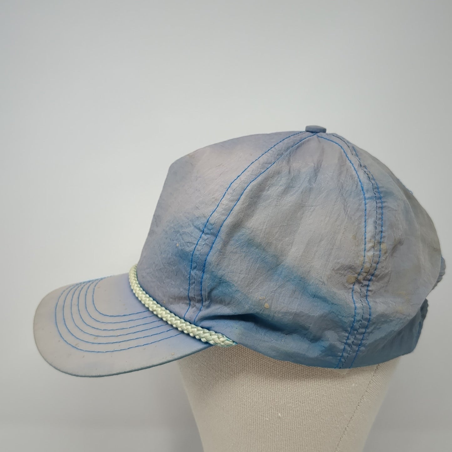 Gold Medal Snapback Rope Hat Blue One Size Adjustable Solid Blank